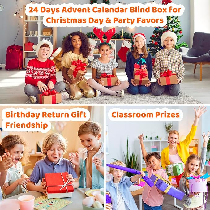 30pcs Rainbow Party Favors , Bulk Wacky Track Fidgets Toys Snap and Click ,Goodie Bag ,Prizes,Back to School Birthday Students Classroom Fidgets Stocking Stuffers Gift for Kid Teen