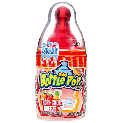 Baby Bottle Pop Candy Lollipops, 18 Ct Bulk Lollipops with Dipping Powder in Assorted Fruity Flavors, Full Size, Individually Wrapped Hard Candy For Valentine's Gifts, Goodie Bags, Kids Party Favors
