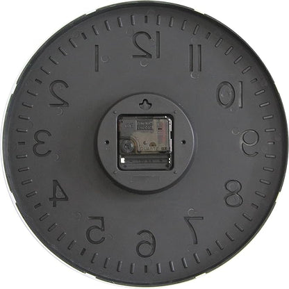 HZDHCLH Grey Wall Clock 12 Inch Silent Non Ticking Clock for Living Room Bedroom Kitchen Office Decor