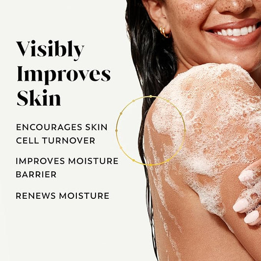 Olay Body Wash for Women, Intensely Hydrating, Hyaluronic Acid Serum Complex, Renews Moisture, Free of Parabens & Phthalates, Vitamin B3 Lameller Technology, For All Skin Types, 20 fl oz (Pack of 4)