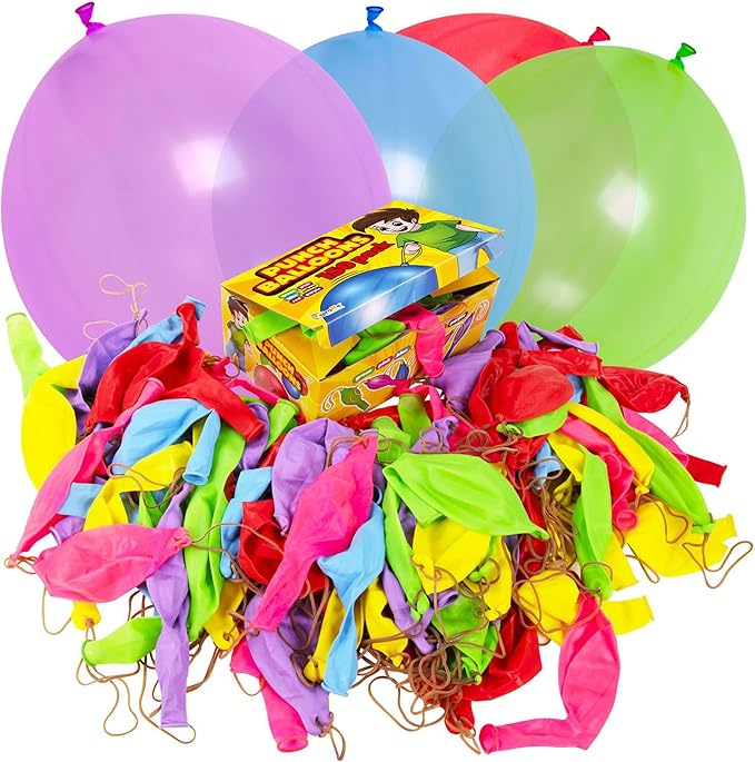 Giraffe 18 Inch Large Thick Latex Neon Rubber Balloons for Kids 150 Pack Bulk - Boys & Girls Birthday Decorations Balloons Party Favors 8-12 Outdoor Strong Party Baloons - Bright Colored Ballon Bag