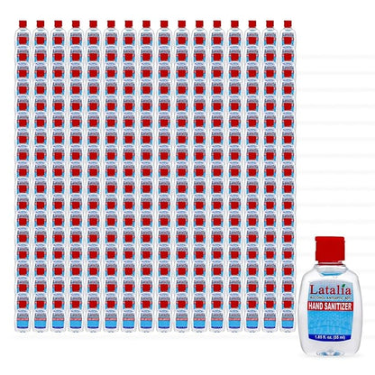 Latalia Mini Hand Sanitizer Travel Size Pack of 288 | 1.85 fl oz with 80% Alcohol Small Hand Sanitizer Bulk For Non-Sticky, Unscented, Gentle & Fresh Hands Anytime