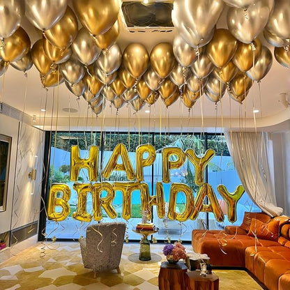 Foil Letter Balloons 40 Inch, Big Alphabet B Word Balloons, Large Self Inflating Name Balloon Letters Gold Decor, Helium Custom Letter Balloons for Women Birthday Party Anniversary Decoration Supplies