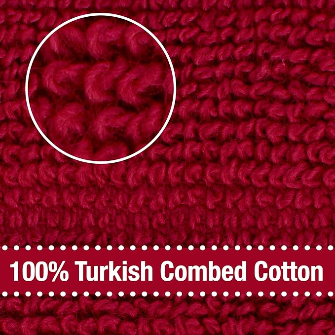 All-Clad Solid Kitchen Towel: Highly Absorbent, Super Soft Long Lasting - 100% Cotton, 17"x30" Tea Towel for Cleaning & Drying Dishes, Pans, Glassware, or Countertops, (1-Pack), Chili