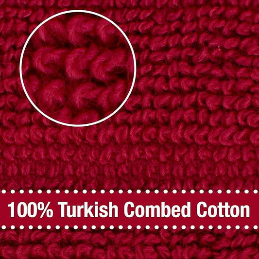 All-Clad Solid Kitchen Towel: Highly Absorbent, Super Soft Long Lasting - 100% Cotton, 17"x30" Tea Towel for Cleaning & Drying Dishes, Pans, Glassware, or Countertops, (1-Pack), Chili
