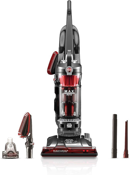 Hoover WindTunnel 3 Max Performance Pet Bagless Vacuum Cleaner, Corded Upright Vac, HEPA Media Filtration, Quick Pass Brushroll, Corded Vacuum Cleaners for Home Use