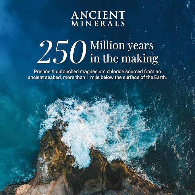 Ancient Minerals Natural Deodorant Cream – Unscented, Aluminum-Free with Magnesium, Zinc & Vitamin E for Women and Men, Vegan Formula for Sensitive Skin, 24-Hour Odor Protection, 2 oz