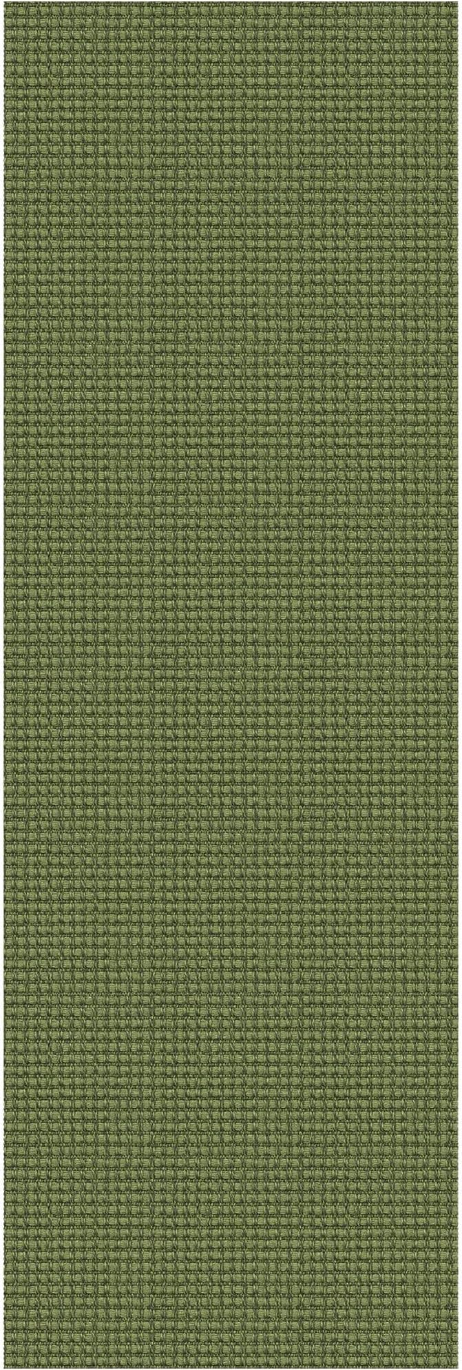 EARTHALL Woven Runner Rug 2x7 Ft Washable Runners for Hallways Cotton Non Slip Rubber Backed Kitchen Runner Braided Indoor Floor Carpet for Entryway, Hallway, Kitchen, Bedroom, Green