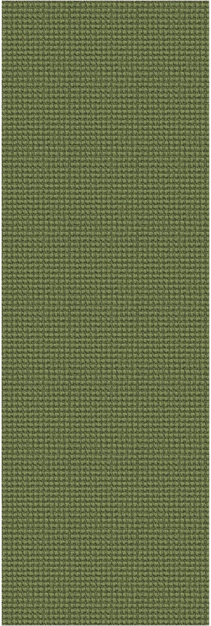EARTHALL Woven Runner Rug 2x6 Ft Washable Runners for Hallways Cotton Non Slip Rubber Backed Kitchen Runner Braided Indoor Floor Carpet for Entryway, Hallway, Kitchen, Bedroom, Green