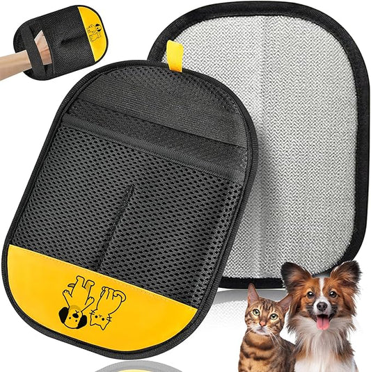 Pet Hair Removal Glove – Electrostatic Grooming Mitt for Dogs & Cats, Gentle Deshedding & Fur Removal Tool for Pets, Furniture, Car Seats, Clothing & Sofas, Reusable & Easy to Clean