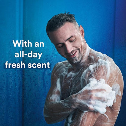 Suave Men Moisturizing Body & Face Wash, With Cedarwood and Mandarin Scent, No Parabens, No Phtahaltes, 18 Oz Pack of 6