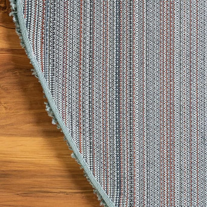 Unique Loom Solid Shag Collection Area Rug (6' 1" Round, Light Slate Blue)