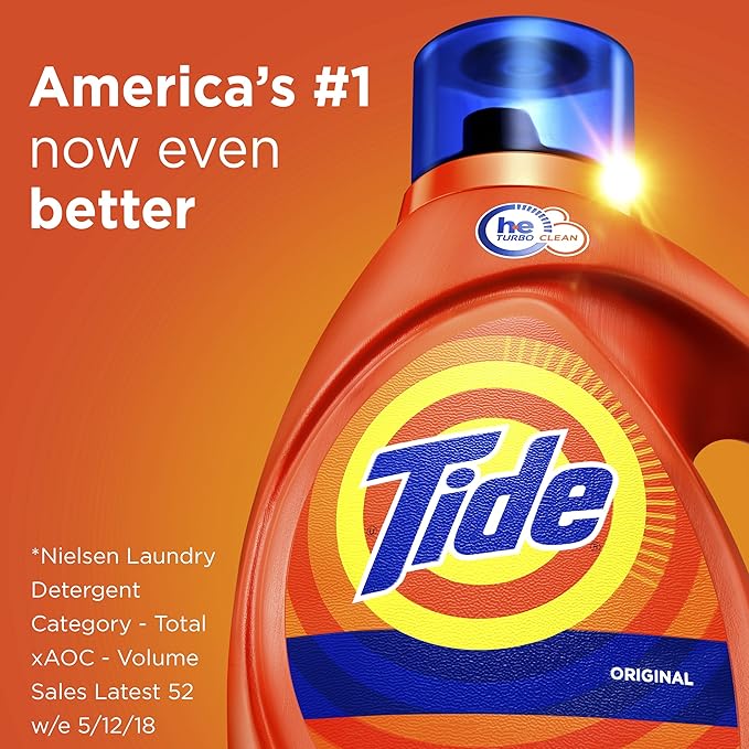 Tide Liquid Laundry Detergent, Original, 32 loads, 46 Fl Oz