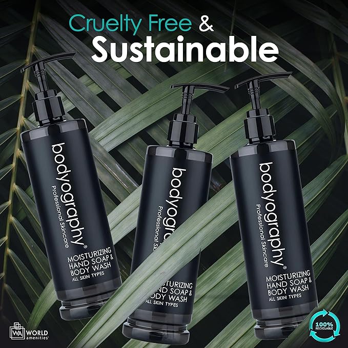 World Amenities Bodyography Luxury Hand Soap & Body Wash - Deep Moisturizing Liquid Hand Soap