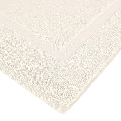 Amazon Basics Banded Bathroom Bath Rug Mat, Cream, 31" L x 20" W