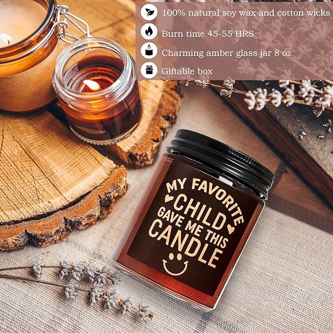 Birthday Gifts for Mom from Daughter Son - Mothers Day Relaxing Candles for Women Stress Relief - Funny Gifts for Grandpa Grandma Grandparents - Lavender Vanilla Soy Wax Scented Candle