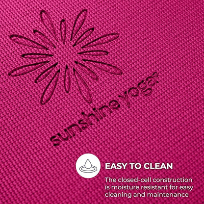 Sunshine Yoga Voyage Yoga Mat, 6 Pack, 72" x 24" Professional Studio and Gym Bulk Yoga Mats, 5mm Thick, Durable, Anti-Tear, Non Slip Fitness and Exercise Mats