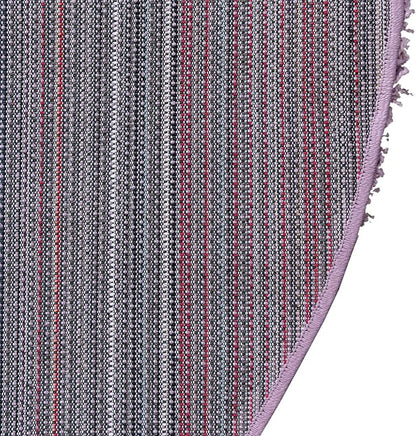 Unique Loom Solid Shag Collection Area Rug (5' 1" x 8' Oval, Lilac)