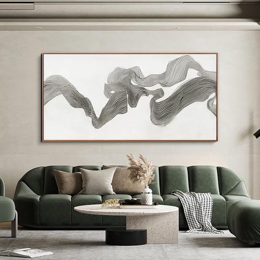 Abstract Wall Art Decor Large Wall Art for Living Room Abstrcat Canvas Art Wall Decor Modern Framed Wall Art Prints Abstrcat Art Artwork for Walls Decorations Bedroom Office Decor 29" X 58"