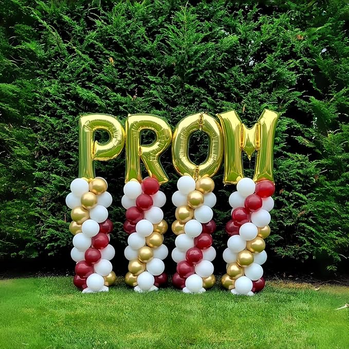 Giant P Alphabet Balloon Letters, Gold Self Inflating Custom Letter Balloons Birthday Decor, 40 Inch Helium Mylar Foil Name Word Balloons for Girls Men Anniversary Party Graduation Decoration Supplies
