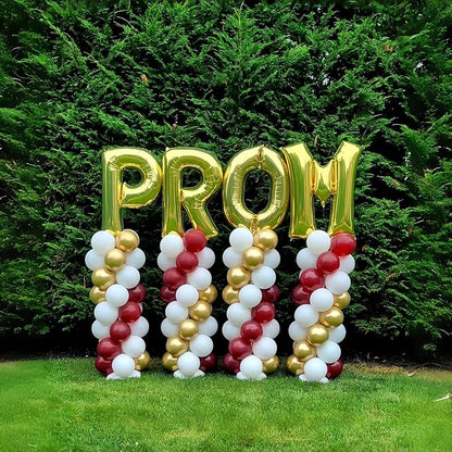 Giant P Alphabet Balloon Letters, Gold Self Inflating Custom Letter Balloons Birthday Decor, 40 Inch Helium Mylar Foil Name Word Balloons for Girls Men Anniversary Party Graduation Decoration Supplies