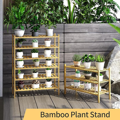 3-Tier Bamboo Shoe Rack for Entryway, Stackable | Heavy Duty | Multi-Function, Free Standing Shoe Racks for Bedroom Hallway Closet