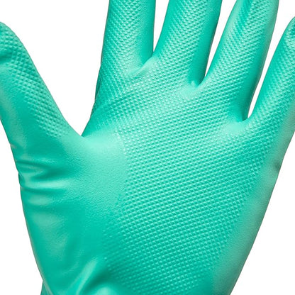 Best Nitrile Rubber Cleaning, Household, Dishwashing Gloves, Latex Free, Vinyl Free, Reusable not Disposable, Large L (1 Pair)