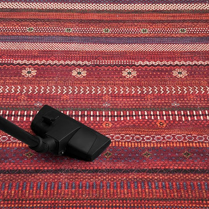 Keen Home Design 2x3 Rug - Machine Washable Entry Rug with Non-Slip Backing, Ideal for Enteryway, Kitchen, Bathroom, Laundry Room - Vintage, Easy Clean, Durable, Low Pile Rug - (2' x 3')