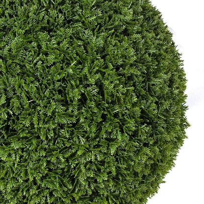 Bornbridge Artificial Cypress Topiary Ball - 4' Indoor/Outdoor Plant - Lifelike Artificial Outdoor Trees (2 Pack)