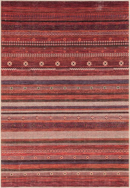 Keen Home Design 3x5 Rug - Machine Washable Entry Rug with Non-Slip Backing, Ideal for Enteryway, Kitchen, Bathroom, Laundry Room - Vintage, Easy Clean, Durable, Low Pile Rug - (3' x 5')