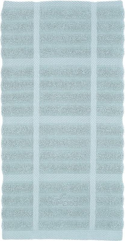 All-Clad Solid Kitchen Towel: Highly Absorbent - 100% Cotton, 17"x30" Towel for Cleaning & Drying Dishes, Glassware, or Countertops, 1-Pack, Rainfall