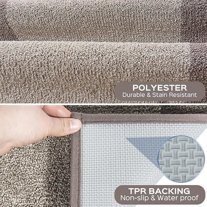 Machine Washable Kitchen Rug 24" x 84", Non Slip Kitchen Mat for Floor, Absorbent Entrance Runner Rug for Bedroom, Hallway, Bathroom, Door (Roll Packing)