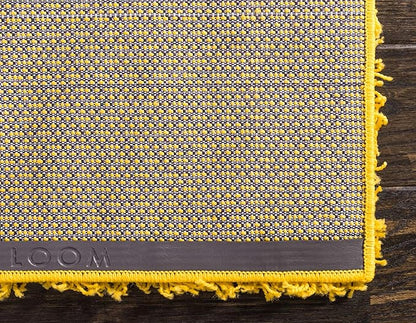 Unique Loom Solid Shag Collection Area Rug (3' 3" x 5' 3" Rectangle, Tuscan Sun Yellow)