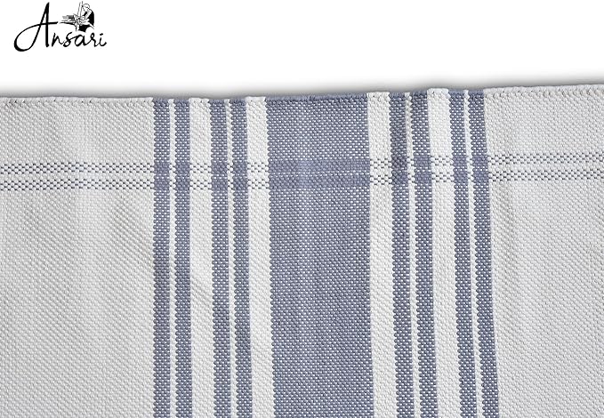 Craftyansari Handwoven Cotton Yoga Mat, Natural, 72 x 24 Inches, Fair Trade, Soft Absorbent Surface for Exercise, Workout, Meditation