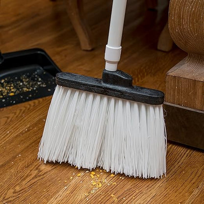SPARTA Spectrum Duo-Sweep Unflagged Bristle Angle Broom with Handle 56" - White