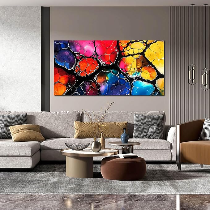 Abstract Canvas Wall Art for Living Room Bedroom Home Office Modern Colorful Abstract Picture Large Canvas Prints Size 29x58