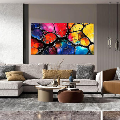 Abstract Canvas Wall Art for Living Room Bedroom Home Office Modern Colorful Abstract Picture Large Canvas Prints Size 29x58