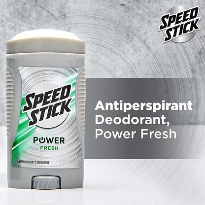Speed Stick Men's Deodorant, Fresh, 3 Ounce, 4 Pack
