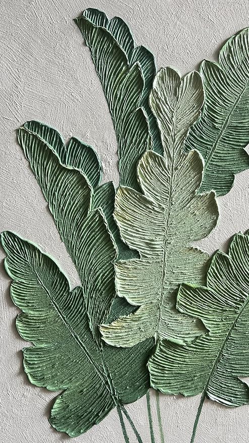 YaSheng Art-Canvas Wall Art with 3D Hand Painted Textured Modern Large Oil Painting Contemprary Aesthetic Floral Pictures for Living Room Bedroom DinningDecor (24x48inch, YS171)