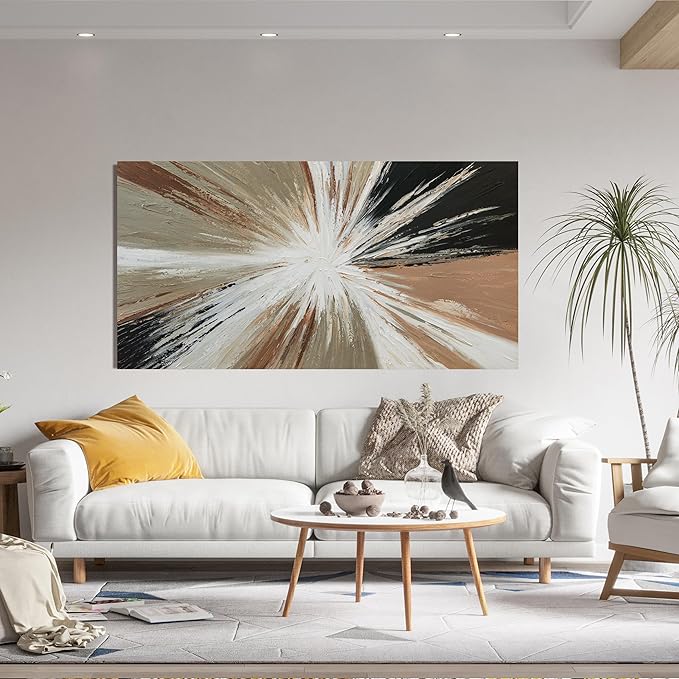 Canvas Wall Art Decor Abstract Canvas Art Wall Decor Black and White Wall Art Wall Art Pictures for Living Room Modern Abstract Wall Art Prints Artwork for Walls Bedroom Office Decor 24" X 48"