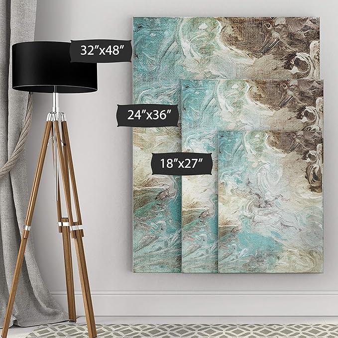 Wexford Home Porch & Den 'Aqua Marble' Gallery Wrapped Canvas Wall Art