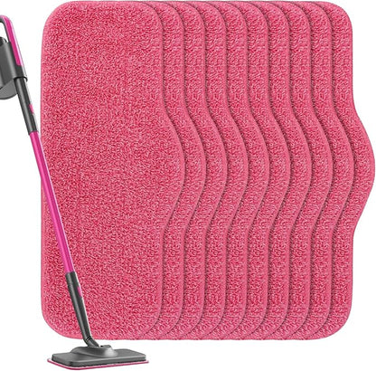 Microfiber Steam Mop Pads Compatible with Schenley Steam Mop Cleaner - 10 Pack Washable and Reusable Replacement Mop Pads Accessories (10 Pack) - Also Fit for swiffer wet jet
