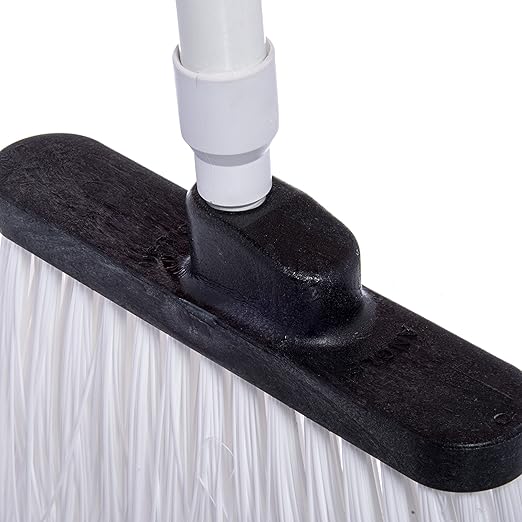 SPARTA Spectrum Duo-Sweep Unflagged Bristle Angle Broom with Handle 56" - White