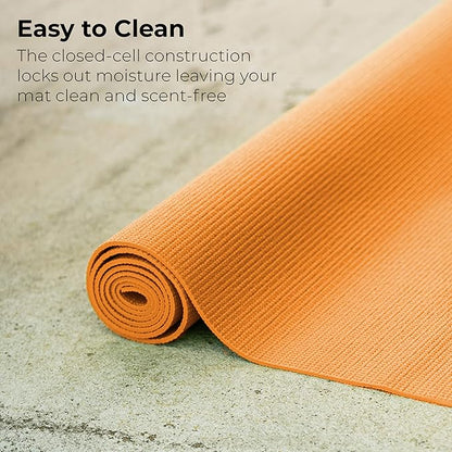 Hello Fit 10-Pack Yoga Mat, 68" x 24" Non Slip Exercise Mat, 4mm Thick Gym Mat for Fitness and Stretching, Bulk Non Toxic Yoga Mats for Schools and Studios