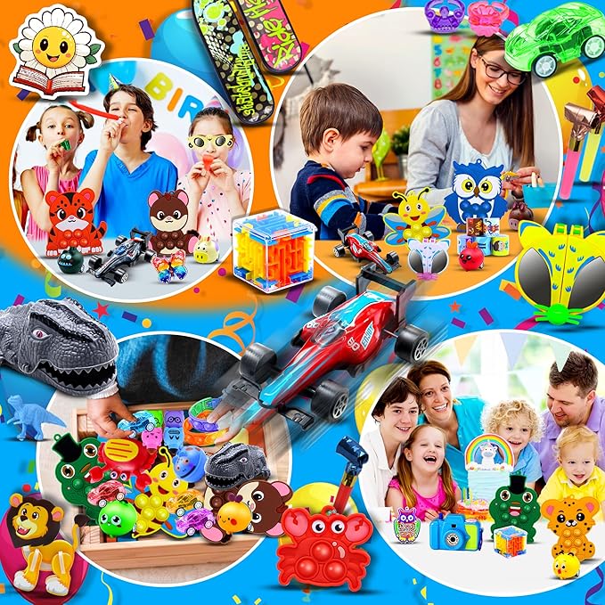 2000 PCS Party Favors for Kids,Bulk Fidget Toys,Goodie Bags Stuffers, Treasure Box Toy for Classroom Prizes, Birthday Gifts, Stocking Pinata Filler Stuffers