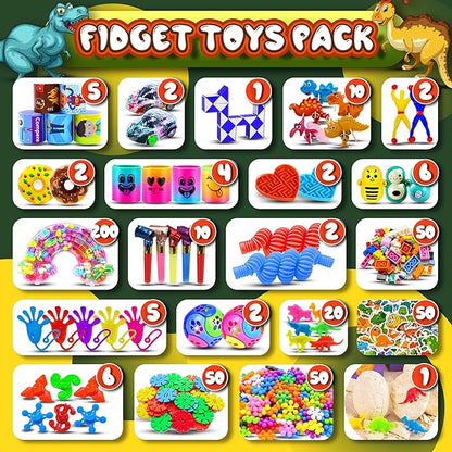 1000+ Party Favors for Kids, Fidget Toys Bulk Pack,Prize Box, Goodie Bag & Pinata Stuffers for Classroom Rewards and Carnival Prizes