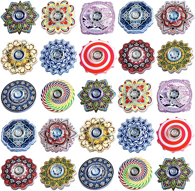 50 Pack Fidget Spinner Mini Toys,Party Favors Supplies Birthday Gifts Easter Basket Goodie Bags Stuffers for Kids Adults,Sensory Toys for Boys Girls Stress Relief,Treasure Box Toy Classroom Prizes