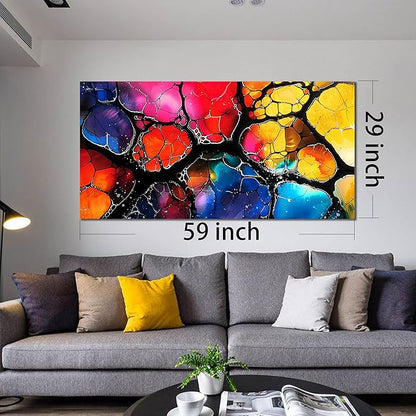 Abstract Canvas Wall Art for Living Room Bedroom Home Office Modern Colorful Abstract Picture Large Canvas Prints Size 29x58