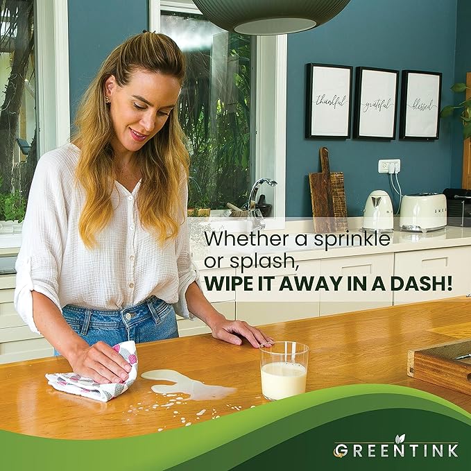 Eco-Friendly Reusable Dish Cloth Set – 24-Pk Multipurpose Kitchen Cleaning Cloth Made from Recycled Materials – Absorbent, Dish Towels & Non-Scratch Cleaning Rags, 12x12 in.