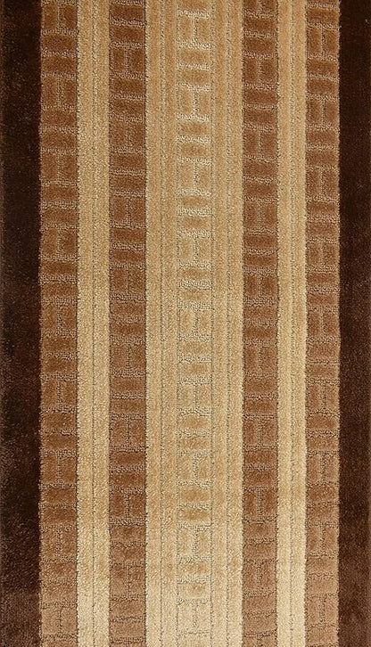 Custom Size Path Hallway Runner Rug Slip Resistant, 26 Inch Wide x Your Choice of Length Size, Brown, 26 Inch X 17 Feet, Sold and Priced Per Foot